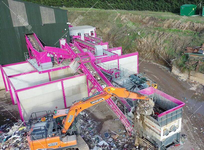 巴基斯坦装修垃圾筛分设备现场