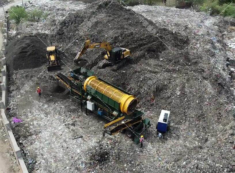 广州陈腐垃圾处理设备现场