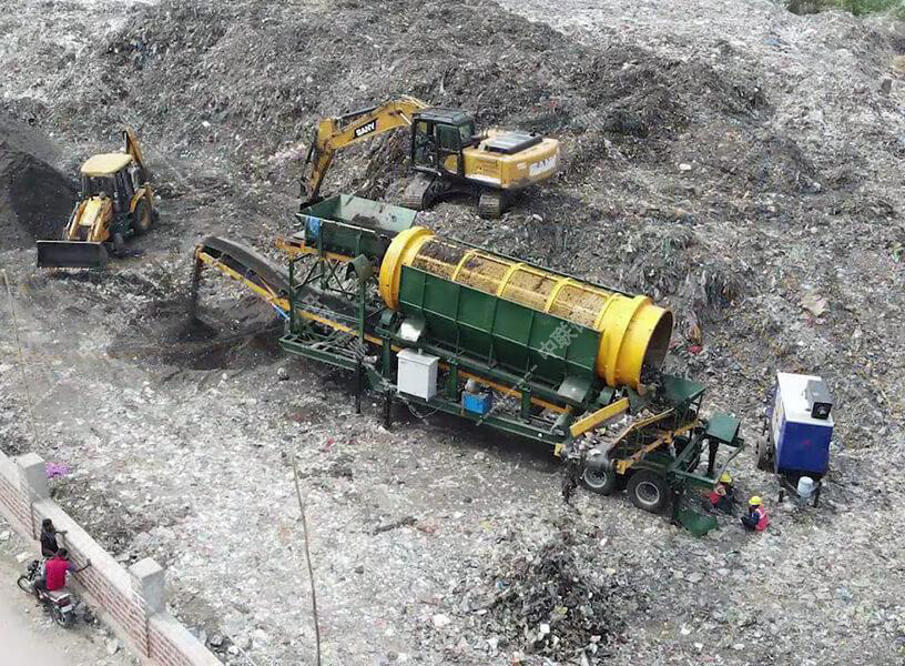 广州陈腐垃圾处理设备现场